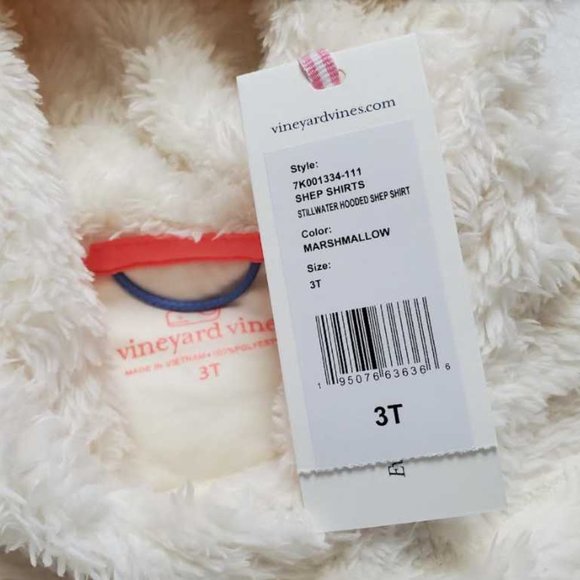 New girls  S (7-8) Vineyard Vines Stillwater high pile fleece Shep shirt sweater - Picture 3 of 6